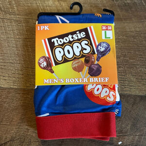 Unisex Tootsie Pops Boxer Briefs Size L Blue